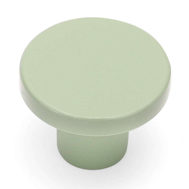Ravinte 30 Pack Cabinet Knobs Light Green Kitchen Cabinet Knobs Round Dresser Drawer Knobs Green Drawer Pulls Closet Door Knobs 1-1/5 Inch - Image 1
